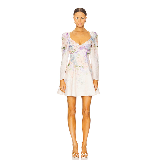 zimmermann august plunge midi dress